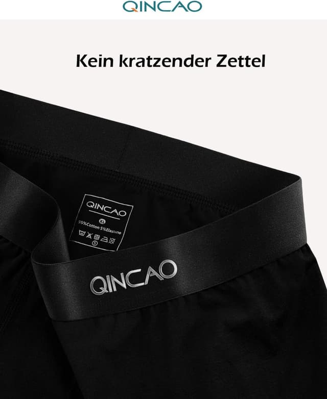 Detalle de QINCAO Boxershorts Herren 6er Pack Baumwolle