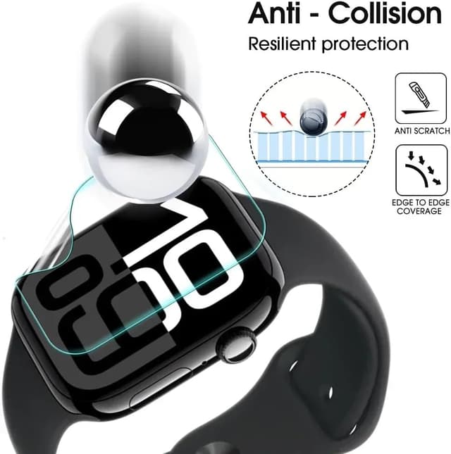 Thumbnail 1 de Yiranzix TPU Gel Displayschutz für Apple Watch 41 mm