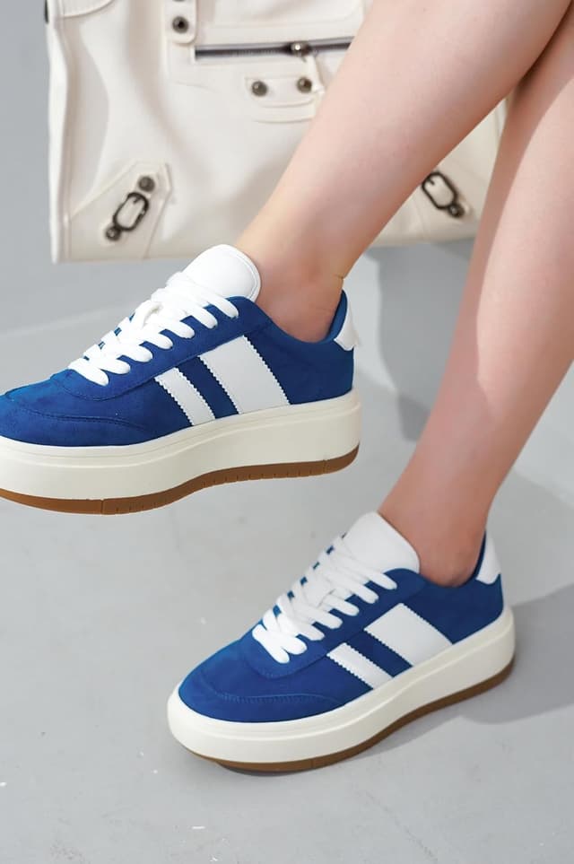 Detalle de Project Cloud Platform Sneakers for Women (Nita) — Lightweight Memory Foam Insole & Non-Slip Fashion Sneakers