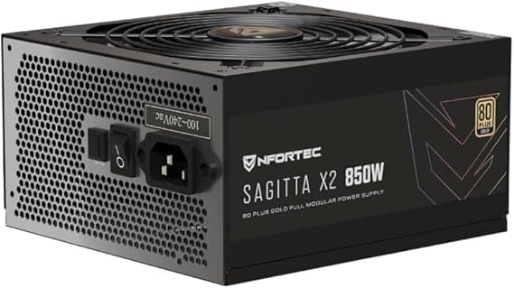 Detalle de Nfortec Sagitta X2 850W Fuente de Alimentación Silenciosa ⚡