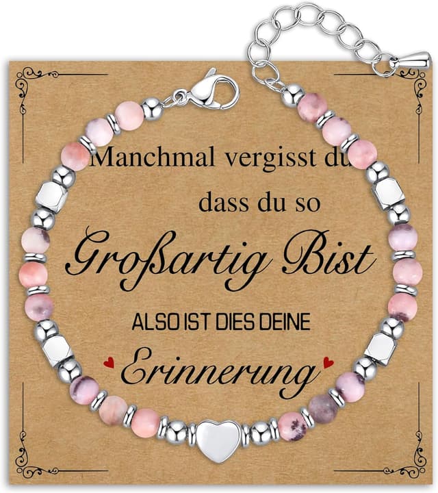 Thumbnail 6 de Damen Perlenarmband mit Obsidian oder Tigerauge und Edelstahlperle – Silberfarben, nickelfrei, 18 cm + 5 cm Verlängerung
