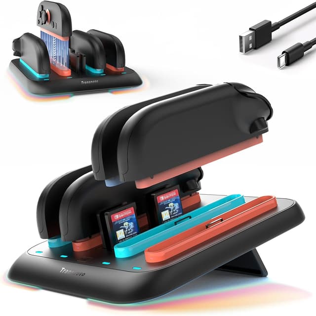 Detalle de TRANSNOVO Ladestation für Nintendo Switch 2