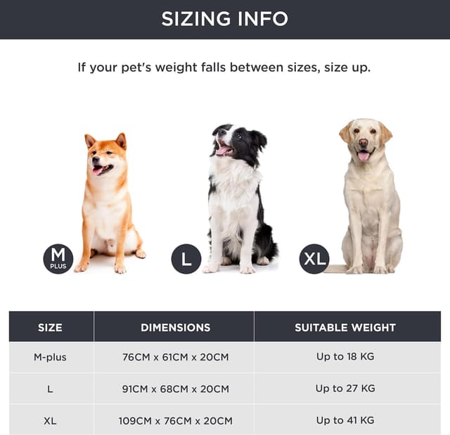 Thumbnail 5 de BEDSURE waschbares Hundebett 109x76x20 cm