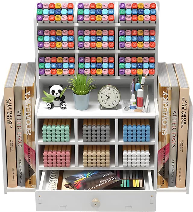 Detalle de Organizador de escritorio Kaishuai 28x15x33 cm