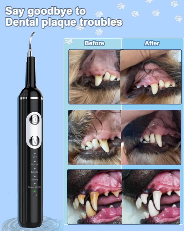 Detalle de Stim-U-Dent Dog Plaque Remover for Teeth with LED light and rechargeable toothbrush heads