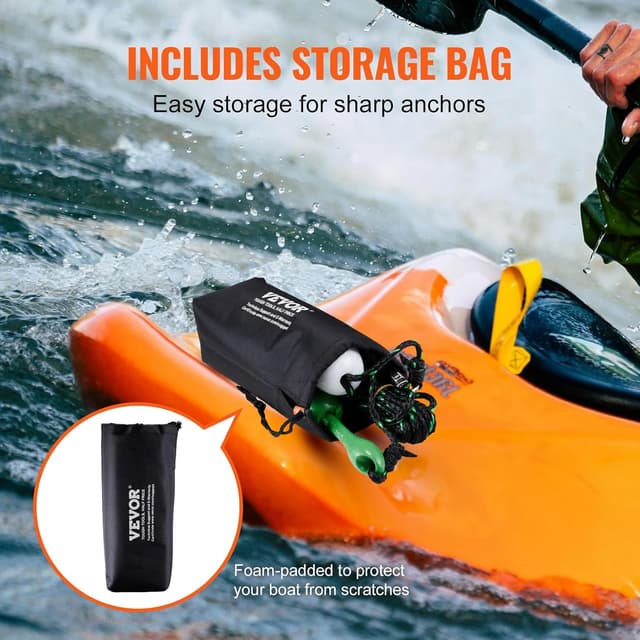 Thumbnail 4 de VEVOR Kit di ancoraggio per kayak
