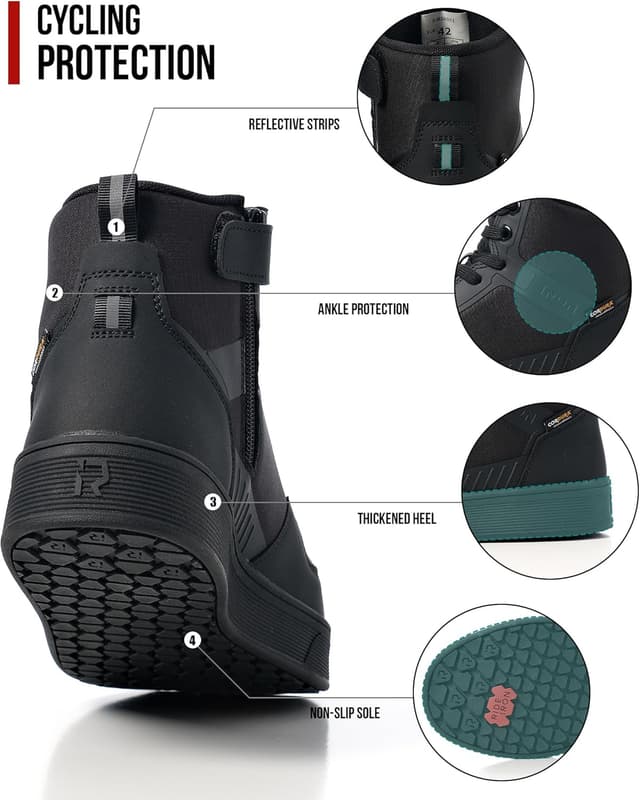 Thumbnail 6 de RIDEIRON stivali scarpe moto uomo con normativa CE EN 13634:2017, impermeabili antiscivolo e traspiranti