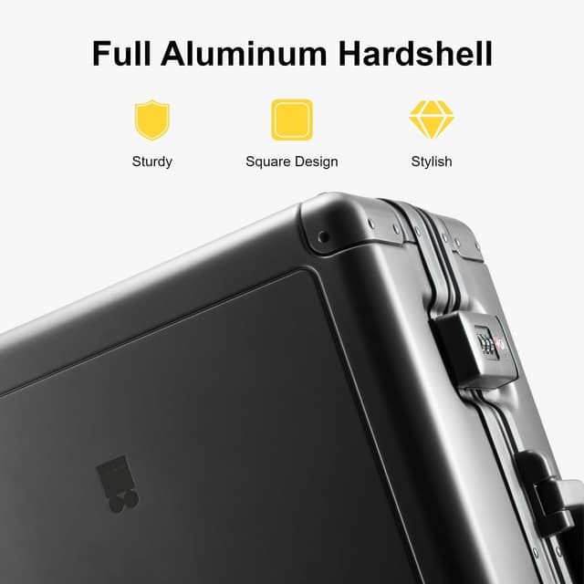 Detalle de LEVEL8 Koffer Aluminium Handgepäck 55 cm
