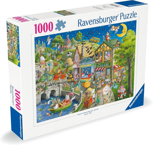 Detalle 2 de Ravensburger Mother Gooseville 1000-Piece Jigsaw Puzzle (Age 12+)