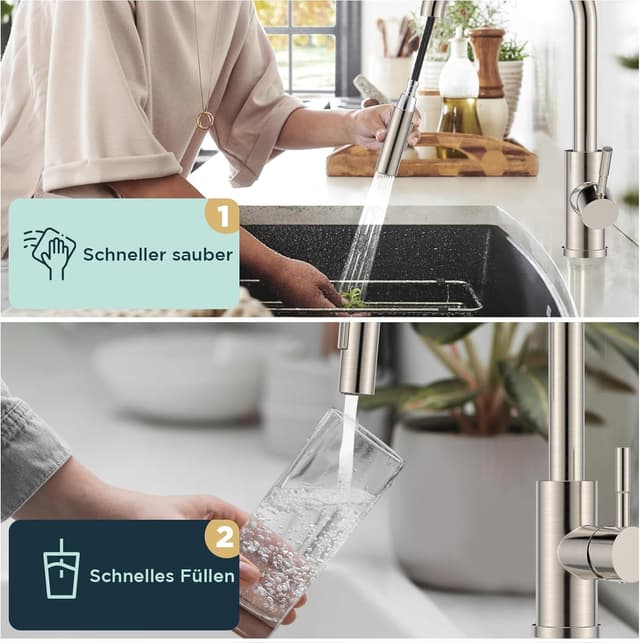 Detalle 2 de Wasserhahn Küche FORIOUS 360° 26 Zoll