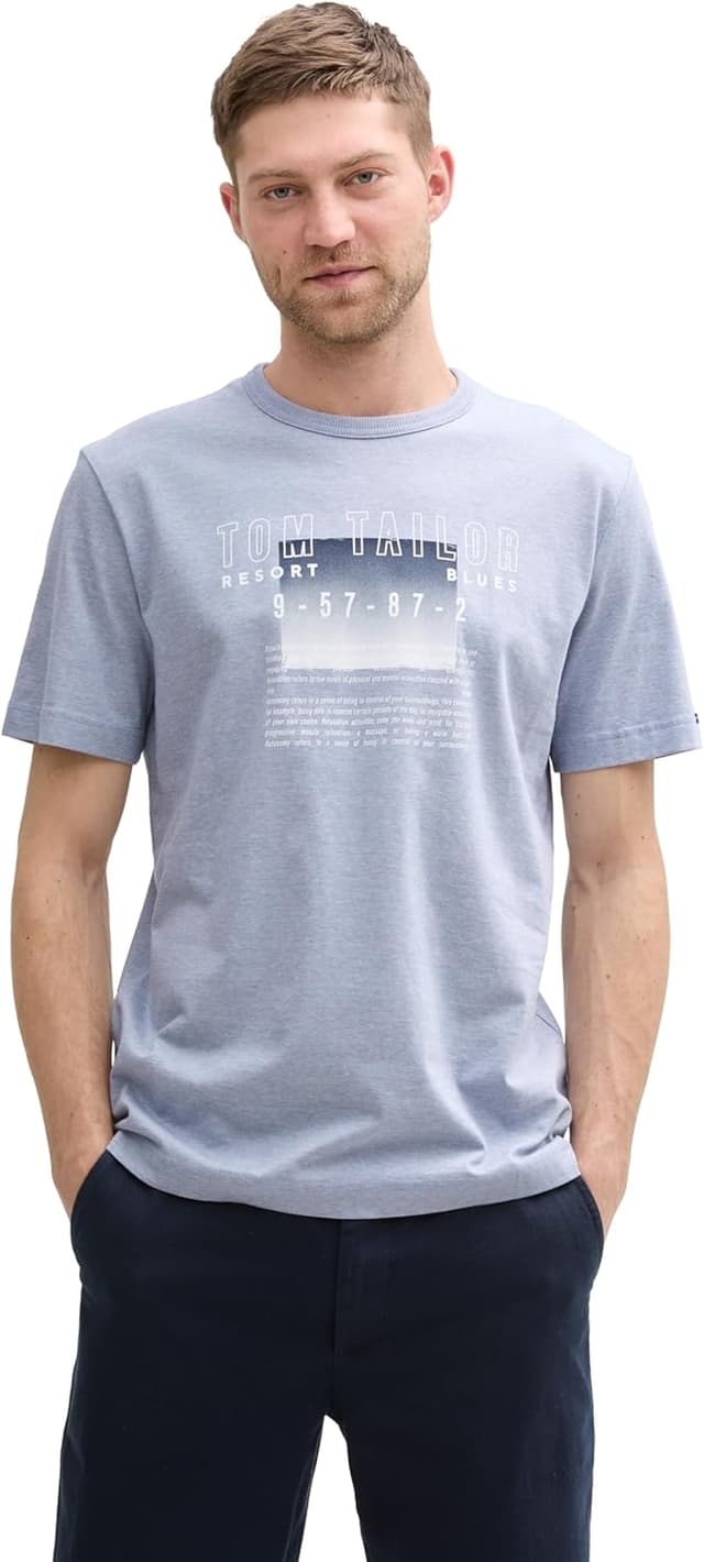 Detalle 2 de TOM TAILOR 1045702 maglietta uomo a maniche lunghe