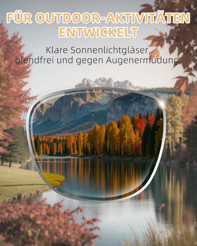 Detalle de JOLISU 3er-Pack Lesesonnenbrillen mit UV400-Schutz – integrierte Sonnenlesebrille für draußen