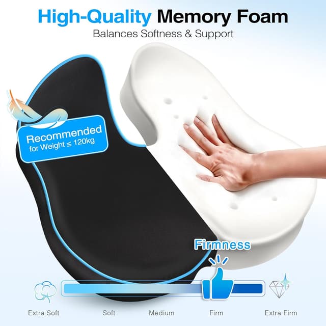 Detalle de POOTACK Memory Foam Seat Cushion