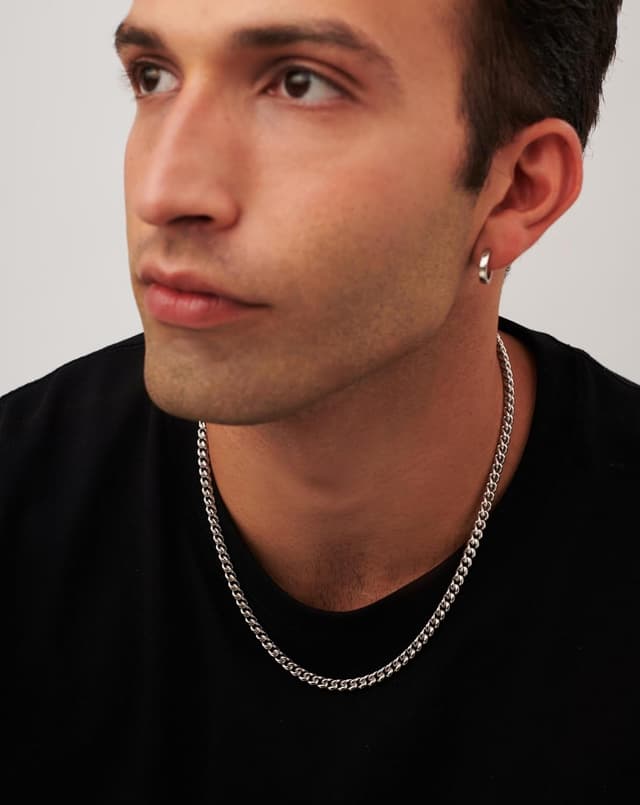 Detalle 1 de Chaîne Cubaine en argent 925 3 mm