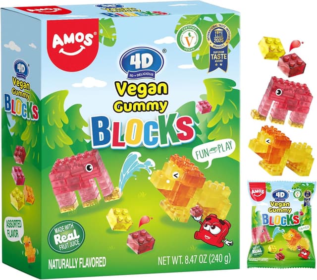 Detalle de AMOS Peelerz 4D Gominolas 240G 🍬
