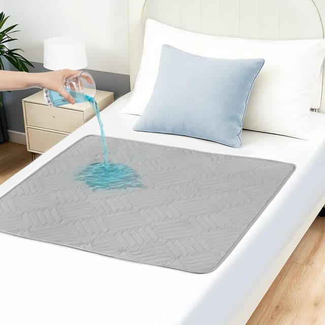 Detalle de DUJUIKE washable incontinence bed sheets (reusable waterproof mattress protector) for adults, kids and pets