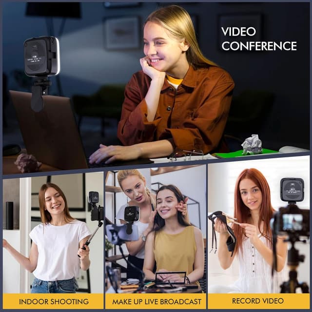 Thumbnail 4 de 64 LEDs Selfie Light 2000mAh clip-on