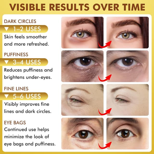 Detalle 2 de Goldene Hydrogel Augenpads 60 Stk Augenringe