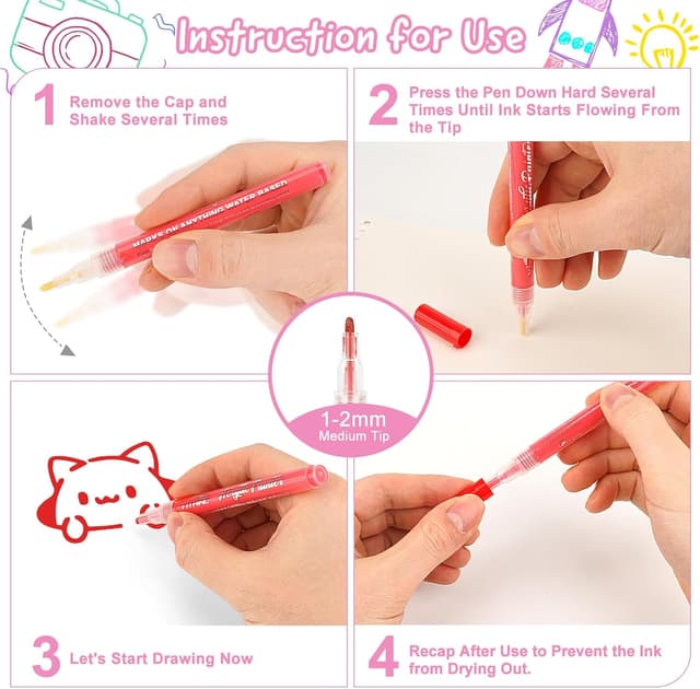 Thumbnail 2 de YITHINC Pennarelli acrilici 42 colori