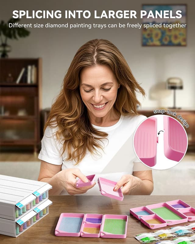 Detalle de ARTDOT diamond art tray kit, 10 piece