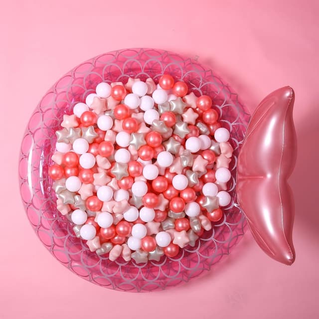 Thumbnail 6 de GOGOSO Ball Pit Balls for Toddlers (Pearl Red, Pink, Pearl Gold + White) 100PCS