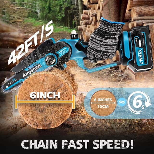 Detalle 2 de Akku Mini-Kettensäge 6 Zoll 1000 W