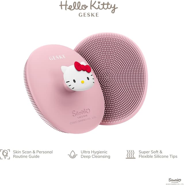 Detalle 2 de GESKE x Hello Kitty SmartAppGuided™ – Spazzola viso 3 in 1 in silicone