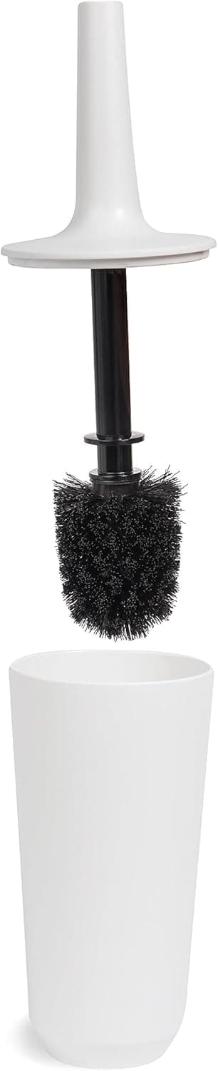 Detalle de Umbra Corsa scopino per wc con portascopino in melamina bianco