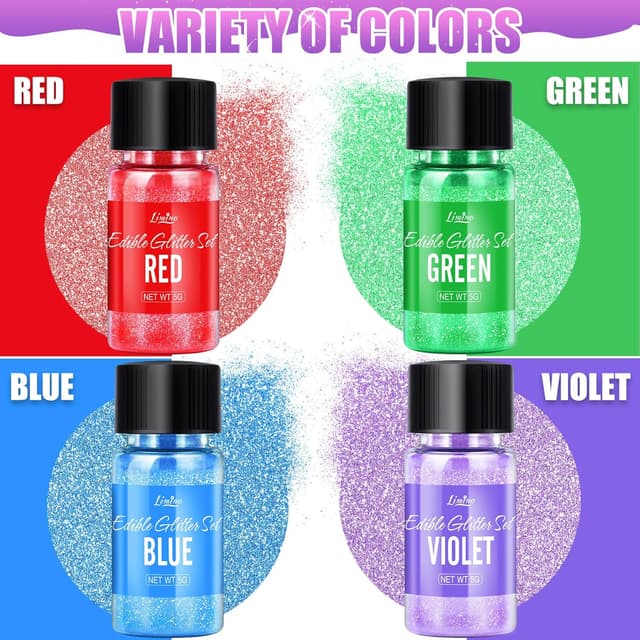 Thumbnail 1 de Essbarer Glitzer Set 4 Farben 🍰