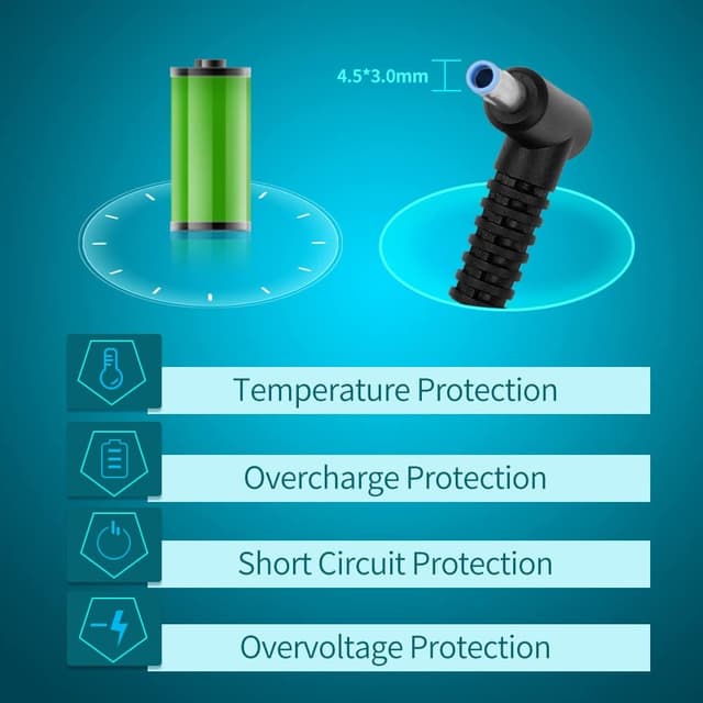 Detalle 2 de Cargador HP Omen Victus Pavilion 15/17 200W 🔌