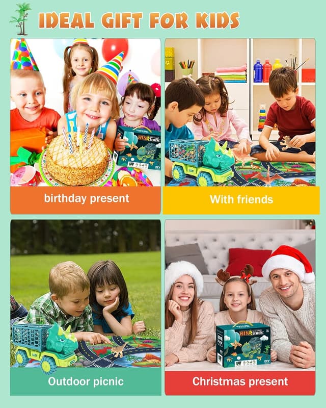 Thumbnail 6 de Dinosaur Truck Toy 33cm for Kids