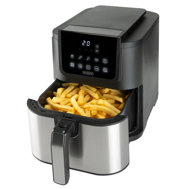 Detalle 2 de Bourgini Freidora de aire de 5 L Health fryer Slim sin aceite con cesta cerámica ECO
