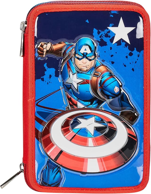 Detalle 2 de Seven Disney Captain America Federmäppchen 44
