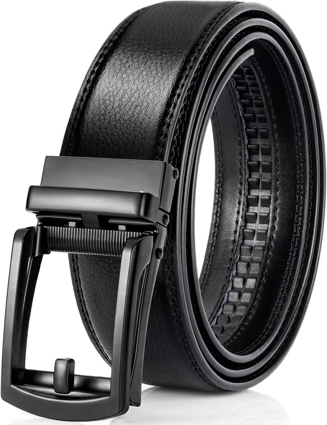 Imagen de Alphyly Leather Ratchet Dress Belt for Men en OfertitasTOP