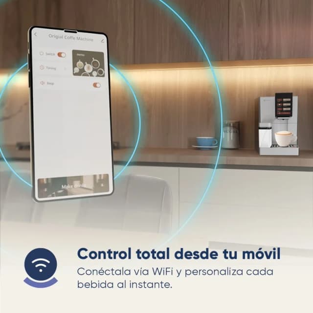 Detalle 2 de Origial Barista Wifi Cafetera superautomática 19 bares