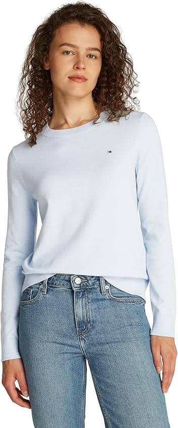 Thumbnail 6 de Tommy Hilfiger Co Jersey Stitch C-nk LS Swt Ww0ww44984 Suéter Azul XXS