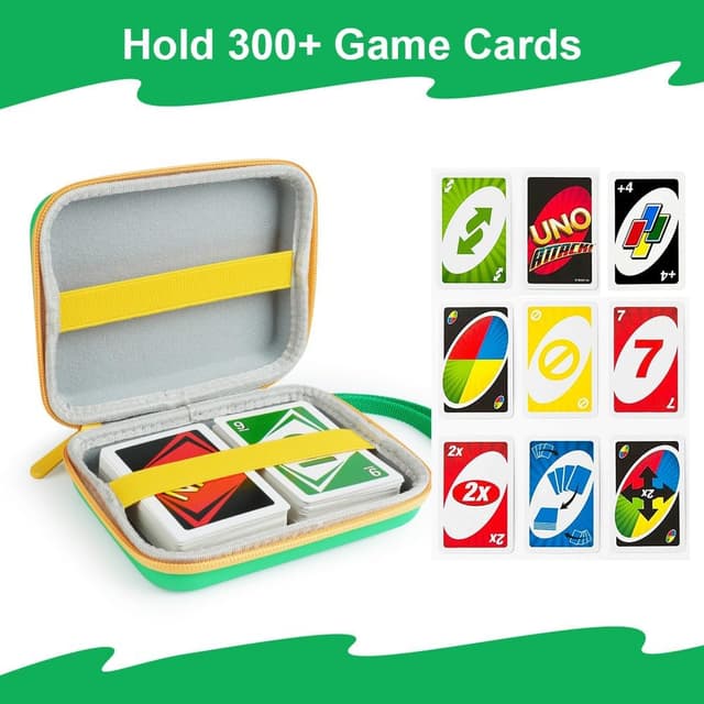 Detalle de Aolso Borsa da trasporto UNO per carte UNO Flip: custodia impermeabile e resistente (verde)