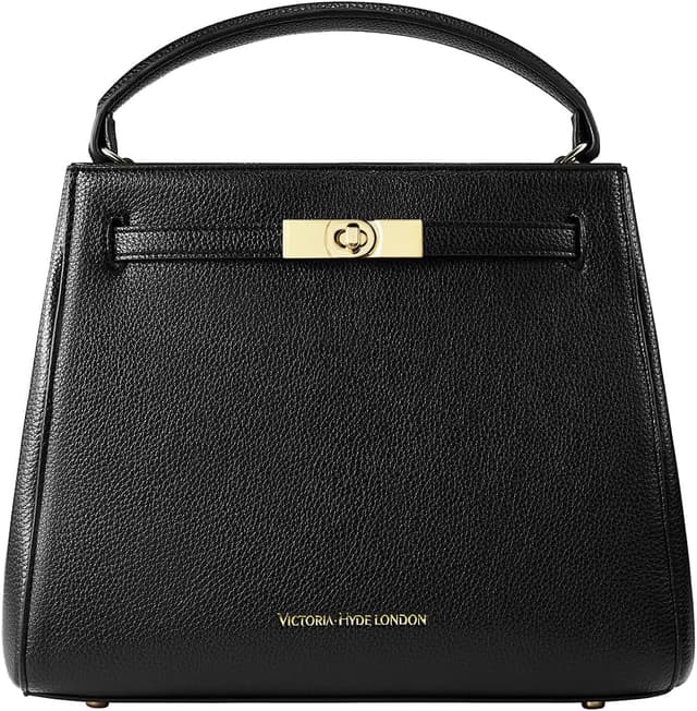 Detalle de VICTORIA HYDE borsa a mano da donna in PU effetto lychee con tracolla e scomparti multipli