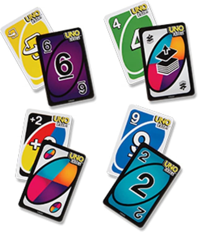 Detalle 2 de Mattel Games UNO FLIP! Kartenspiel 112 Karten
