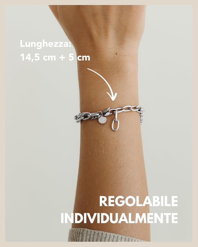 Thumbnail 4 de GD GOOD.designs Bracciale cuore regolabile 14,5–19,5 cm