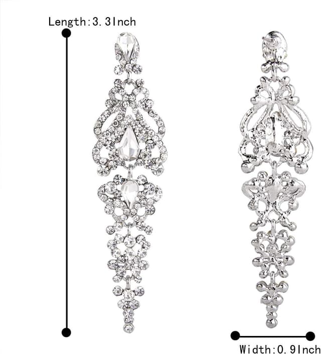 Detalle 2 de Boucles d’oreilles Clearine Femme « Mariée & Noces » en cristal