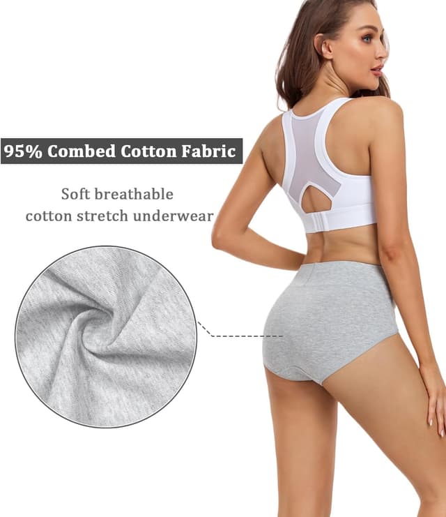 Detalle 2 de wirarpa Damen Slips Hohe Taille 5er Pack