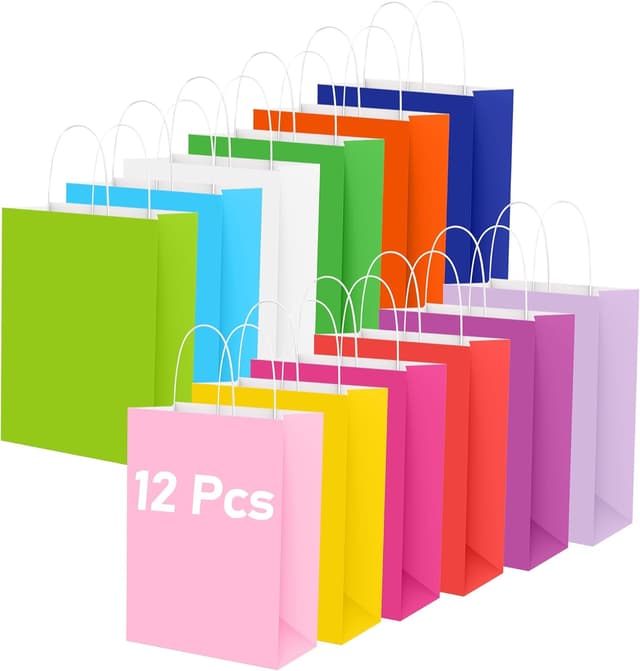 Thumbnail 6 de Geschenktüten Hiziwimi 12 Stück Kraftpapier