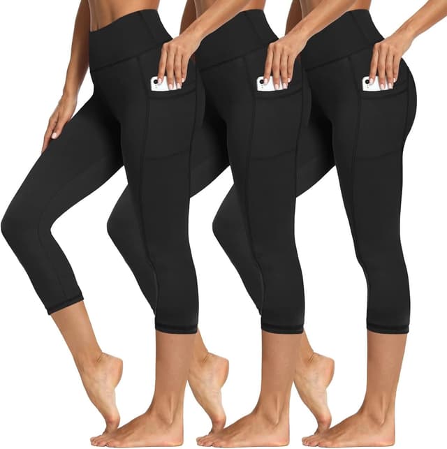 Detalle de SYRINX 3-Pack Pocket Leggings, 92% Polyester