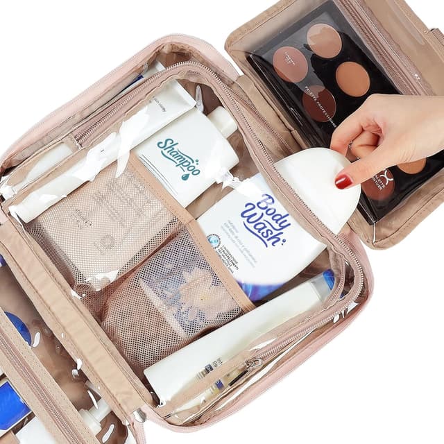 Detalle 2 de NISHEL Travel Toiletry Bag 12x4.5x9 in Pink