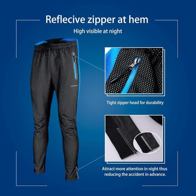 Thumbnail 5 de Tofern Pantalon cyclisme coupe‑vent respirant homme