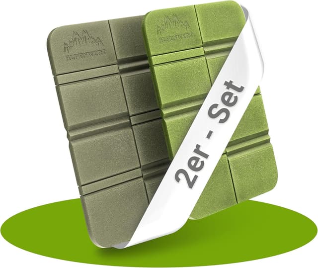 Detalle de Alpenwert Outdoor Sitzkissen Faltbar 2er Set