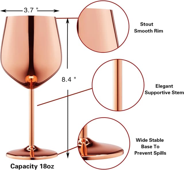 Detalle 1 de WOTOR W ein glass? 4er Set 540 ml
