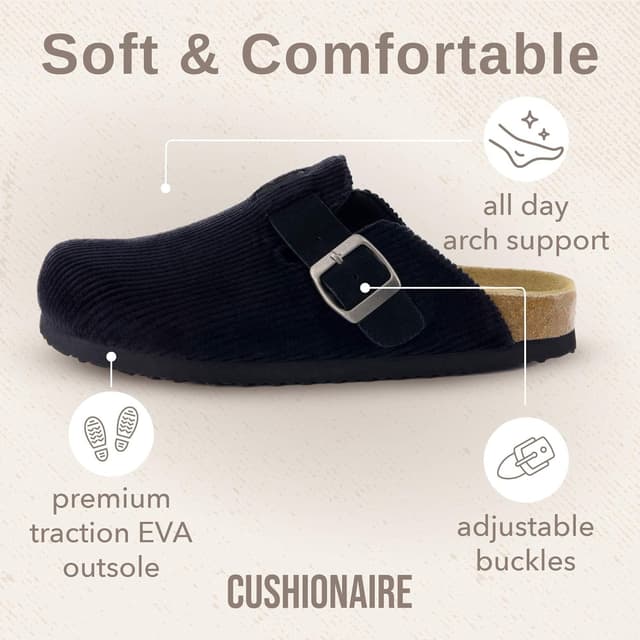 Thumbnail 5 de CUSHIONAIRE Hana women's clogs with cork insole 👞