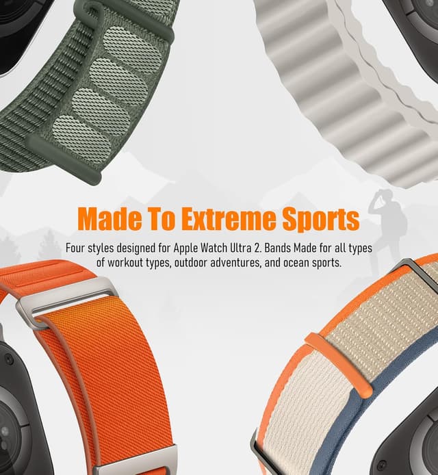 Detalle 2 de Apple Watch Ultra 8 Pack Bands